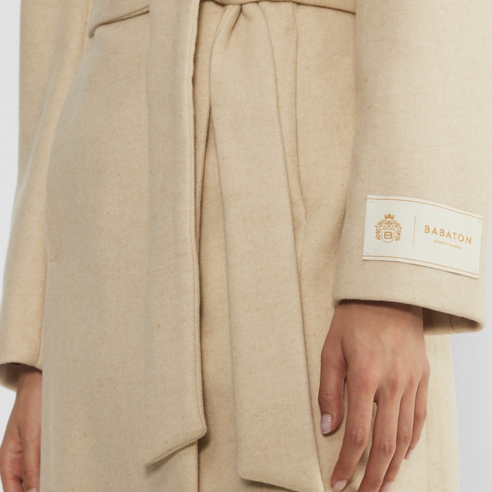 Aritzia Babaton The Connor Long Coat Virgin Wool - Picture 3 of 6